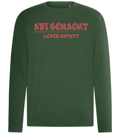 Abi Gemacht Leber Kaputt Design - Comfort unisex sweater_GREEN BOTTLE_front