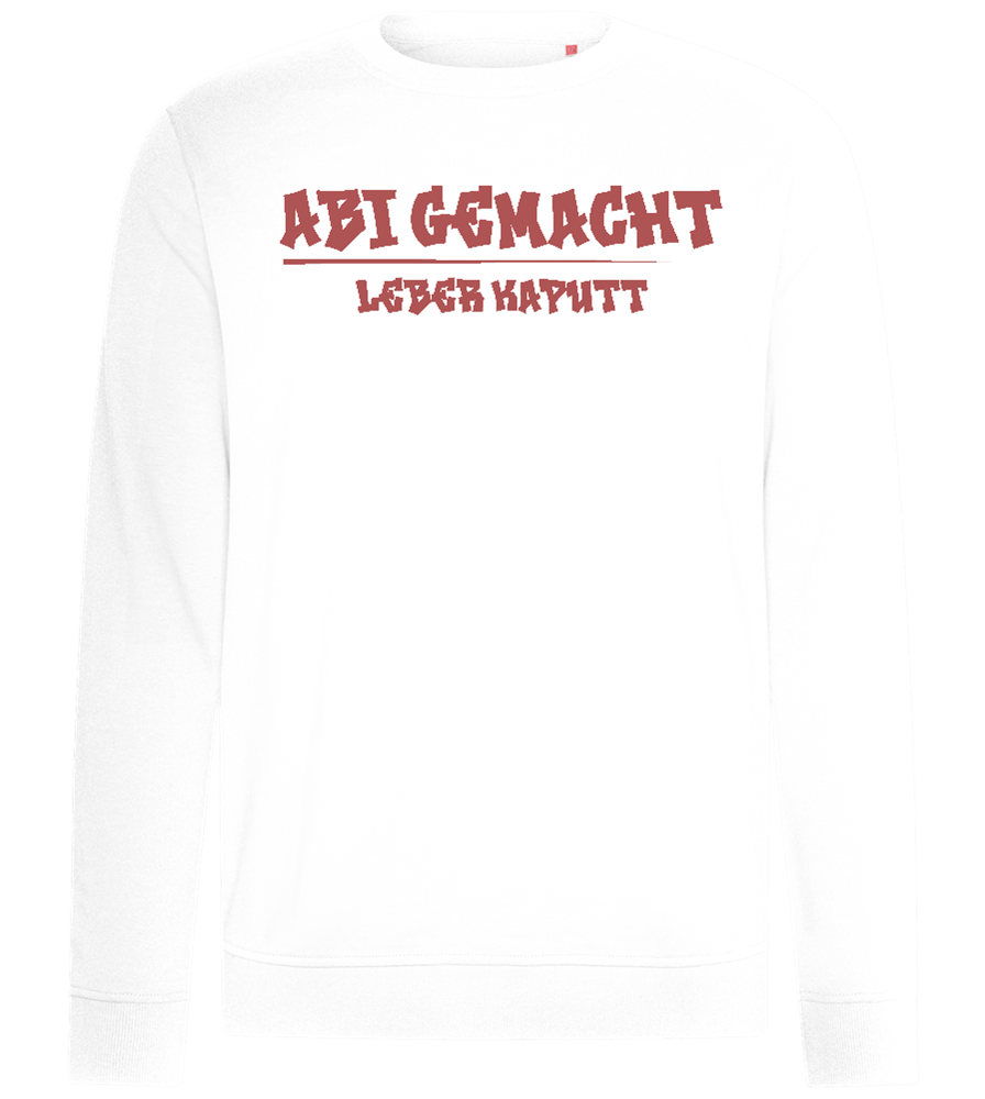 Abi Gemacht Leber Kaputt Design - Comfort unisex sweater_WHITE_front