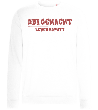 Abi Gemacht Leber Kaputt Design - Comfort unisex sweater_WHITE_front