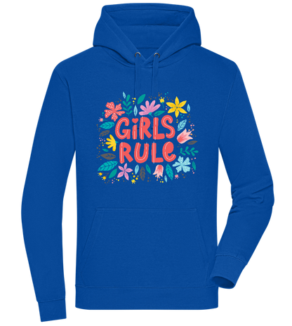 Girls Rule Design - Premium unisex hoodie ROYAL front