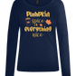 Pumpkin Spice and Everything Nice Design - Comfort women's long sleeve t-shirt_MARINE_front