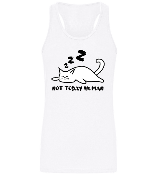 Not Today Design - Basic women's tank top WHITE front