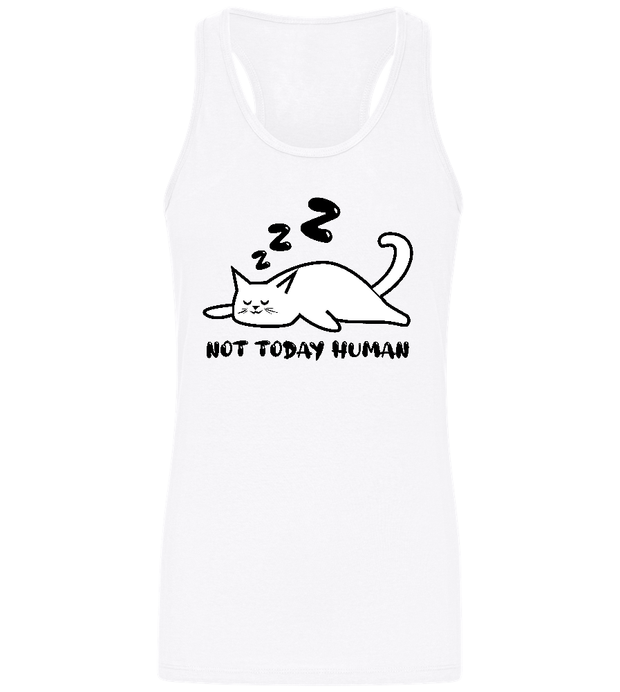 Not Today Design - Basic women's tank top WHITE front