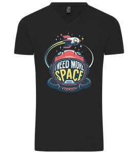 Need More Space Design - Heren t-shirt met v-hals (Premium)