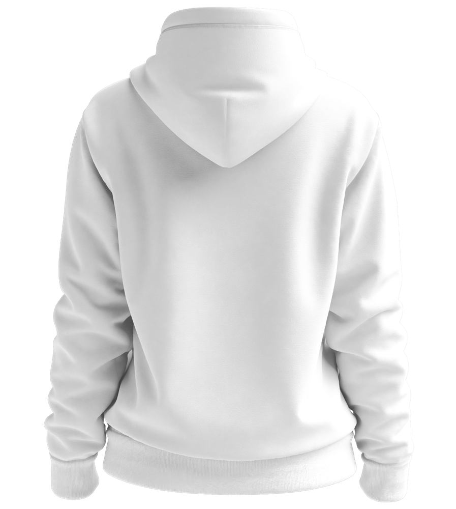 Sorry Not Sorry Design - Premium women's hoodie_WHITE_back