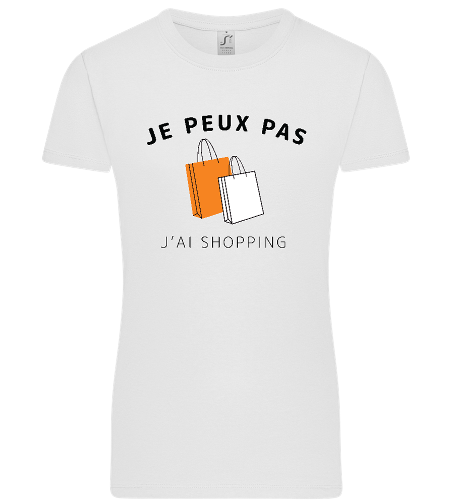 Design j'ai shopping - T-shirt Premium femme WHITE front