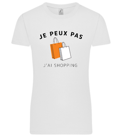 Design j'ai shopping - T-shirt Premium femme WHITE front