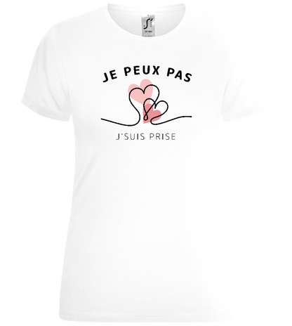 Design j'suis prise - T-shirt Confort femme WHITE front