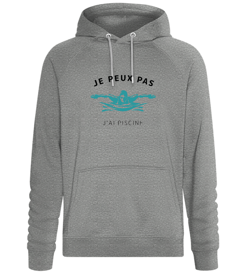 Design j'ai piscine - Sweat à capuche Confort unisexe_ORION GREY II_front