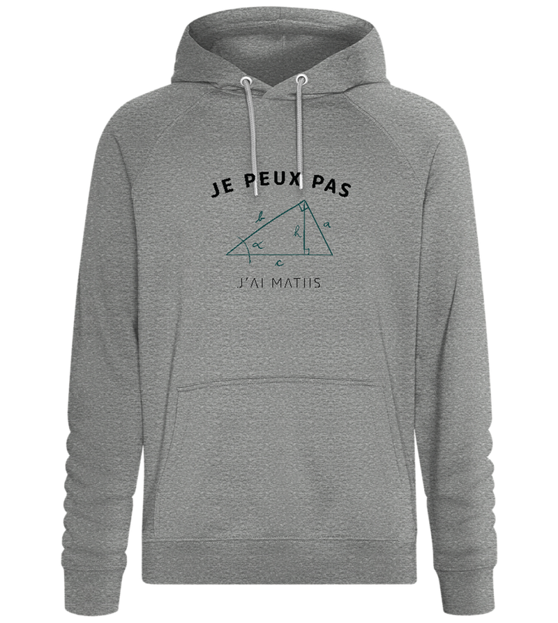 Design j'ai math - Sweat à capuche Confort unisexe_ORION GREY II_front