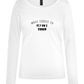 Fly on a Broom Design - Comfort women's long sleeve t-shirt_WHITE_front