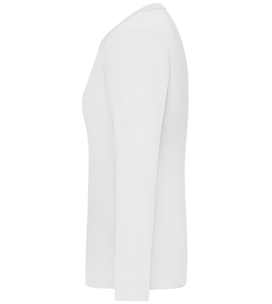 Fly on a Broom Design - Comfort women's long sleeve t-shirt WHITE left