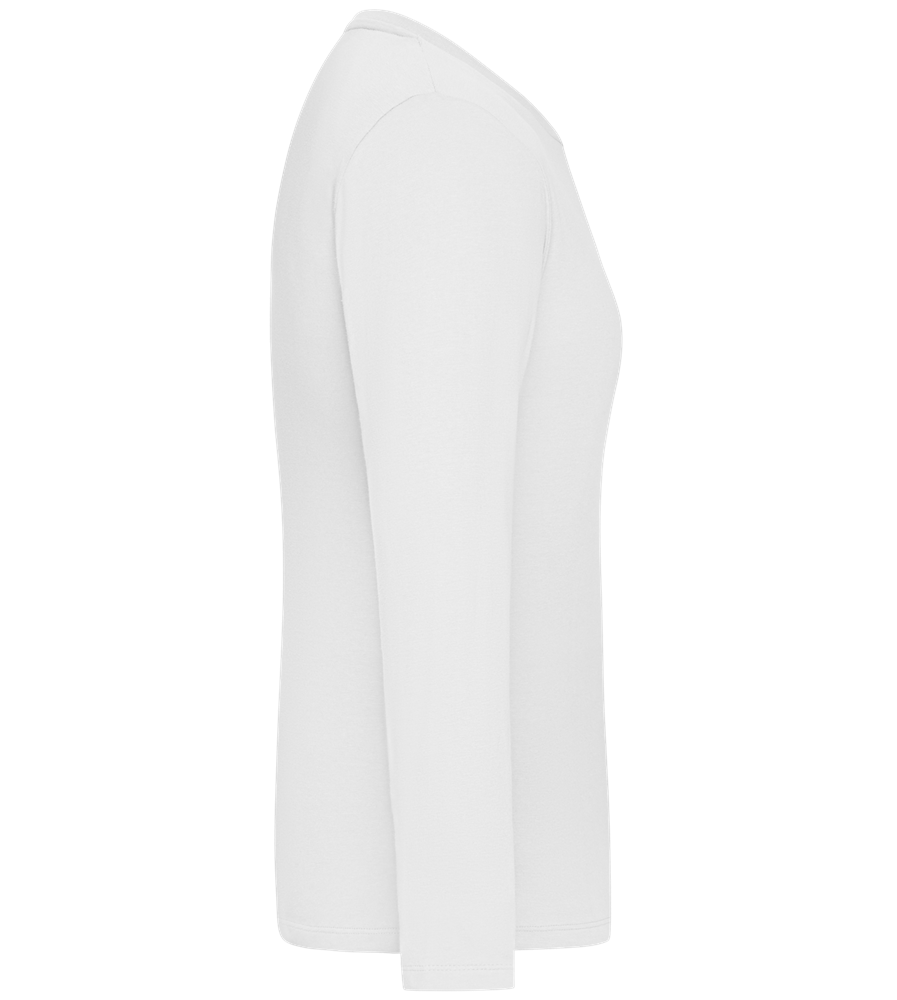 Haunted House Design - Comfort women's long sleeve t-shirt WHITE right