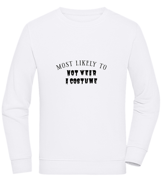 Not Wear a Costume Design - Comfort unisex sweater WHITE front