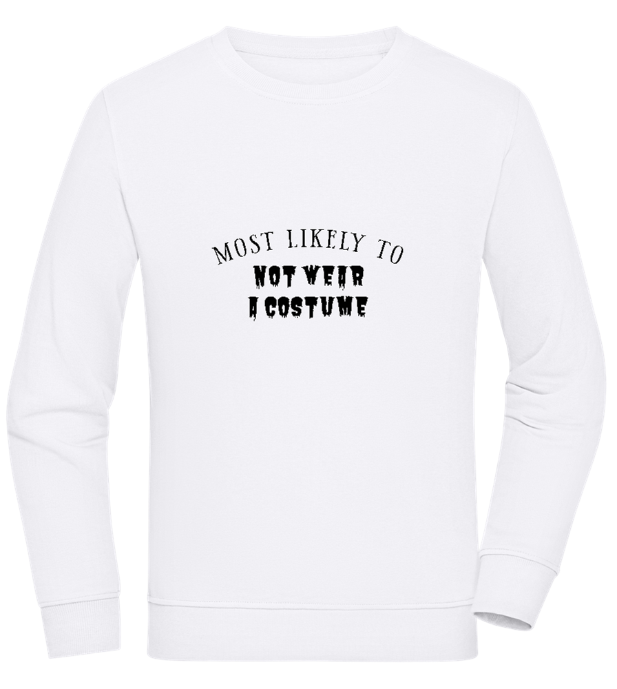 Not Wear a Costume Design - Comfort unisex sweater WHITE front