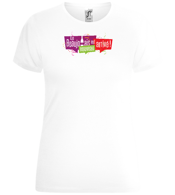 Design Beaujolais Nouveau arrivé - T-shirt Confort femme_WHITE_front
