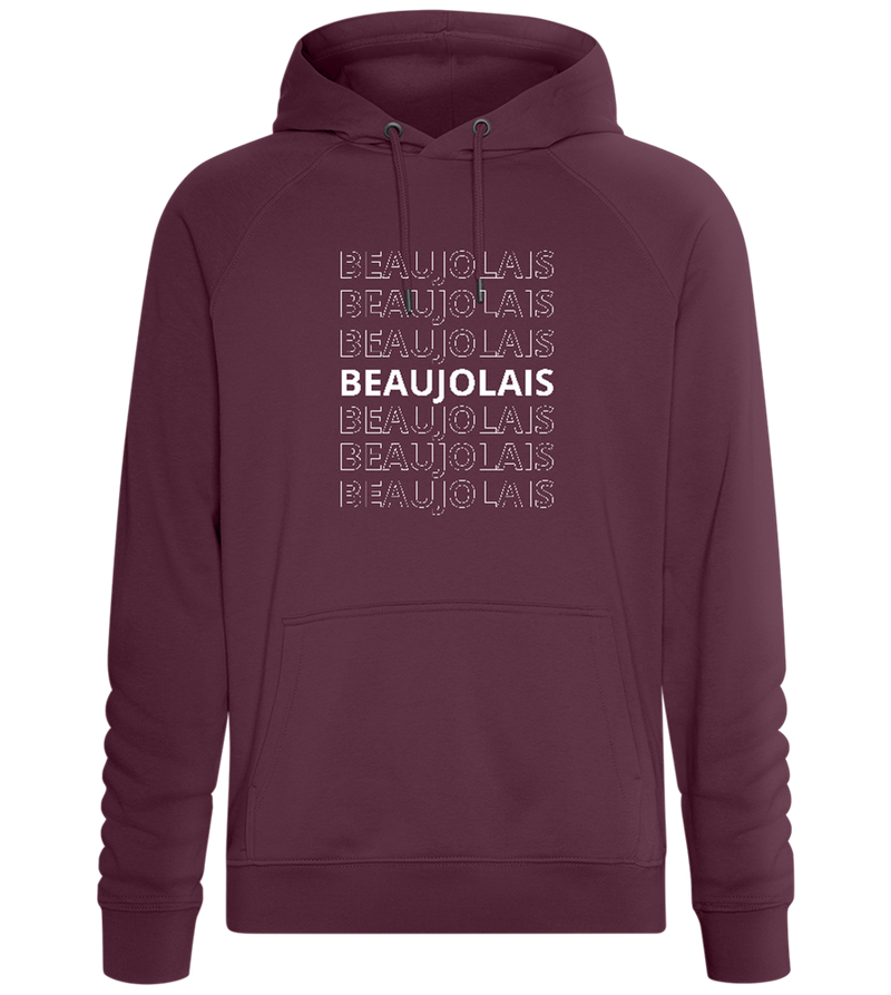 Design Beaujolais -Sweat à capuche Confort unisexe_BORDEAUX_front