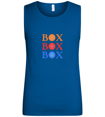 Box Box Box Design - Basic men's tank top_ROYAL_front