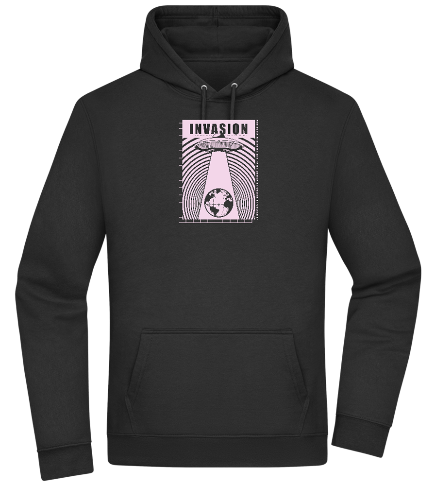 Invasion Ufo Design - Premium Essential Unisex Hoodie_BLACK_front