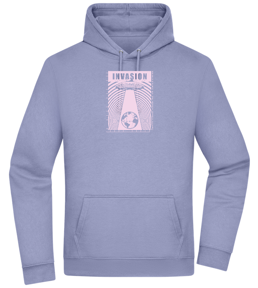 Invasion Ufo Design - Premium Essential Unisex Hoodie_BLUE_front