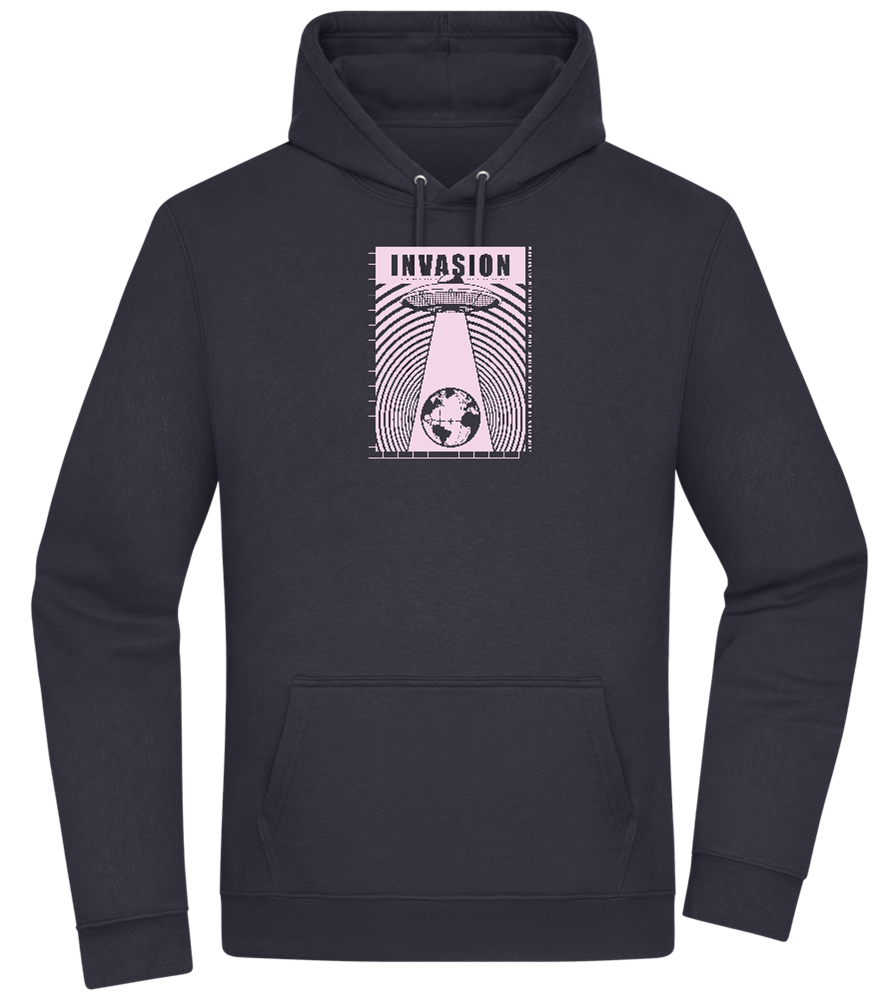 Invasion Ufo Design - Premium Essential Unisex Hoodie_FRENCH NAVY_front