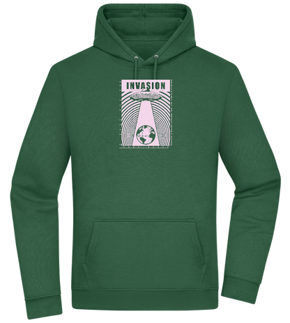 Invasion Ufo Design - Premium Essential Unisex Hoodie_GREEN BOTTLE_front