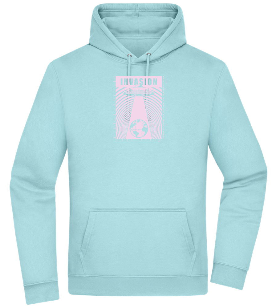 Invasion Ufo Design - Premium Essential Unisex Hoodie_POOL BLUE_front