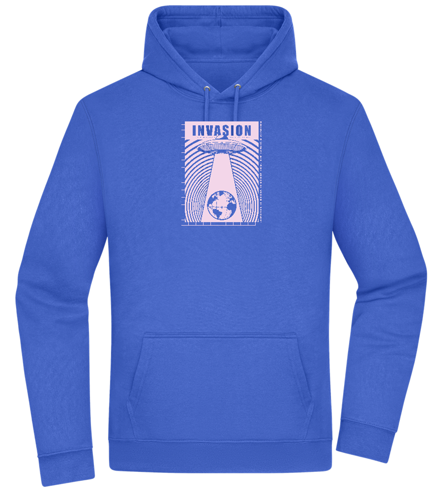 Invasion Ufo Design - Premium Essential Unisex Hoodie_ROYAL_front