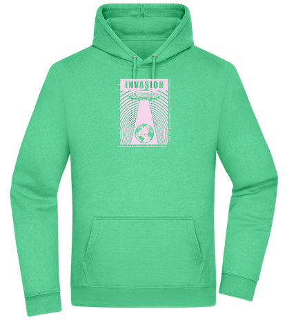 Invasion Ufo Design - Premium Essential Unisex Hoodie_SPRING GREEN_front