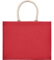 Jute Bag with Cotton Handle_RED_front