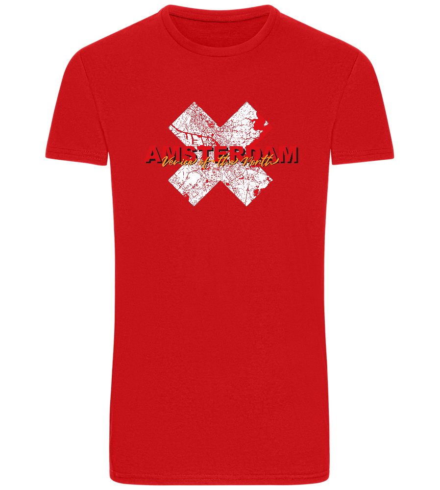 Venice of the North Design - Basic Unisex T-Shirt_RED_front