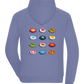 Bottle Caps Design - Comfort unisex hoodie BLUE back