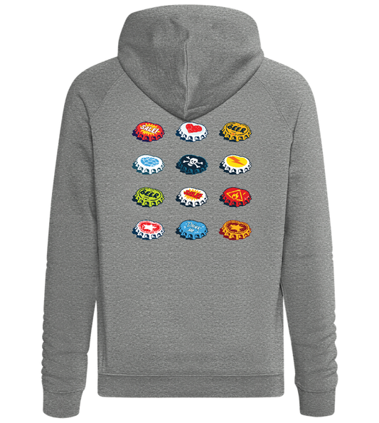 Bottle Caps Design - Comfort unisex hoodie_ORION GREY II_back