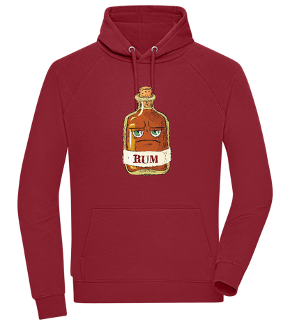 Rum Bottle Design - Comfort unisex hoodie BORDEAUX front