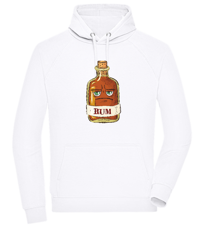 Rum Bottle Design - Comfort unisex hoodie WHITE front