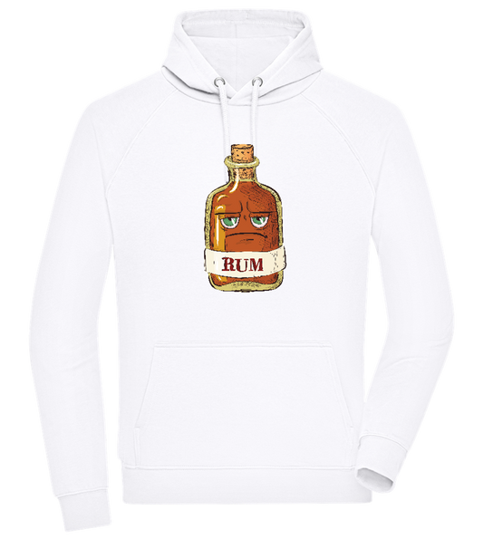 Rum Bottle Design - Comfort unisex hoodie WHITE front