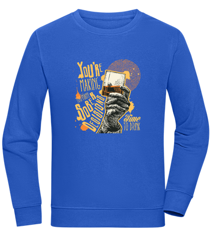 Sober Decisions Design - Comfort unisex sweater_ROYAL_front