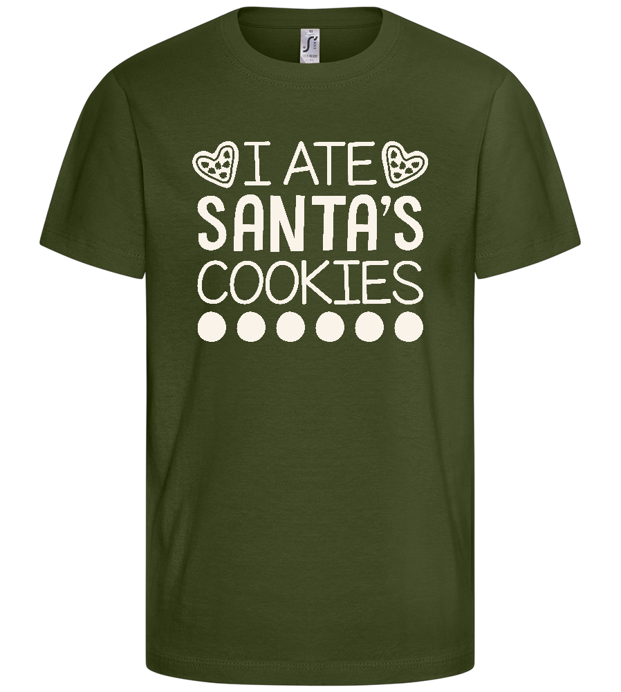 Santa's Cookies Design - Basic kids t-shirt_ARMY_front