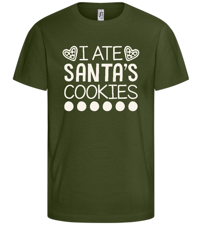 Santa's Cookies Design - Basic kids t-shirt_ARMY_front