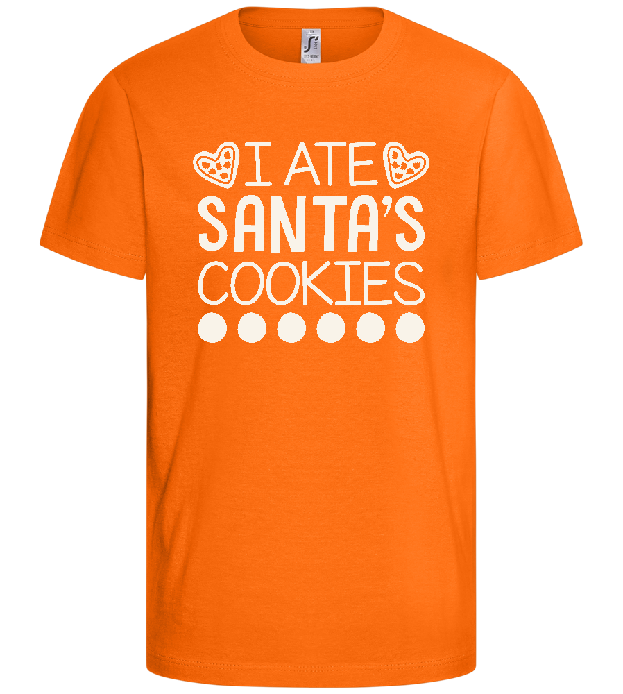 Santa's Cookies Design - Basic kids t-shirt_ORANGE_front