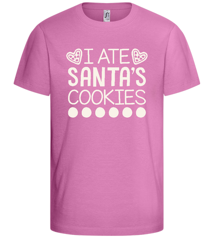 Santa's Cookies Design - Basic kids t-shirt_PINK ORCHID_front