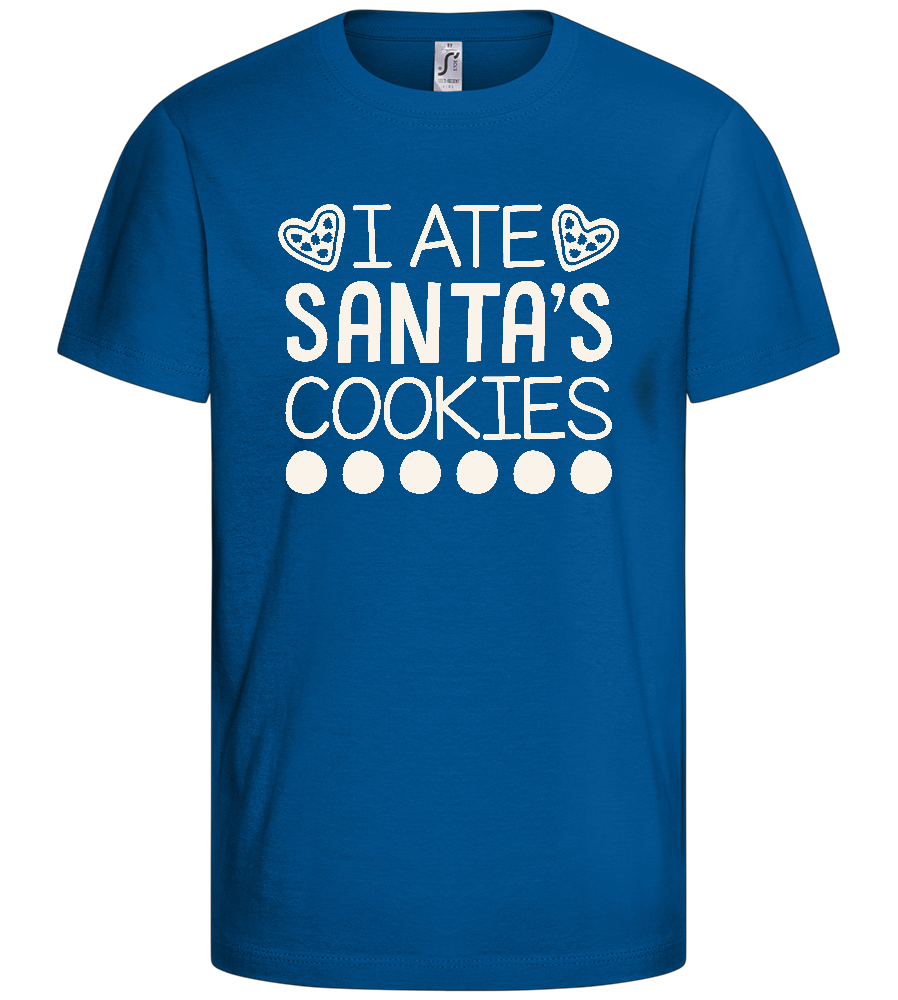 Santa's Cookies Design - Basic kids t-shirt_ROYAL_front