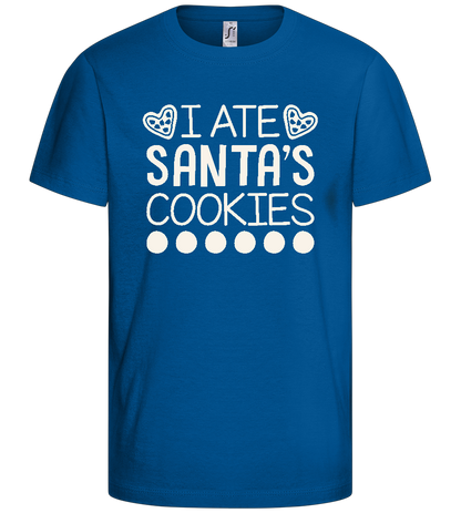 Santa's Cookies Design - Basic kids t-shirt_ROYAL_front