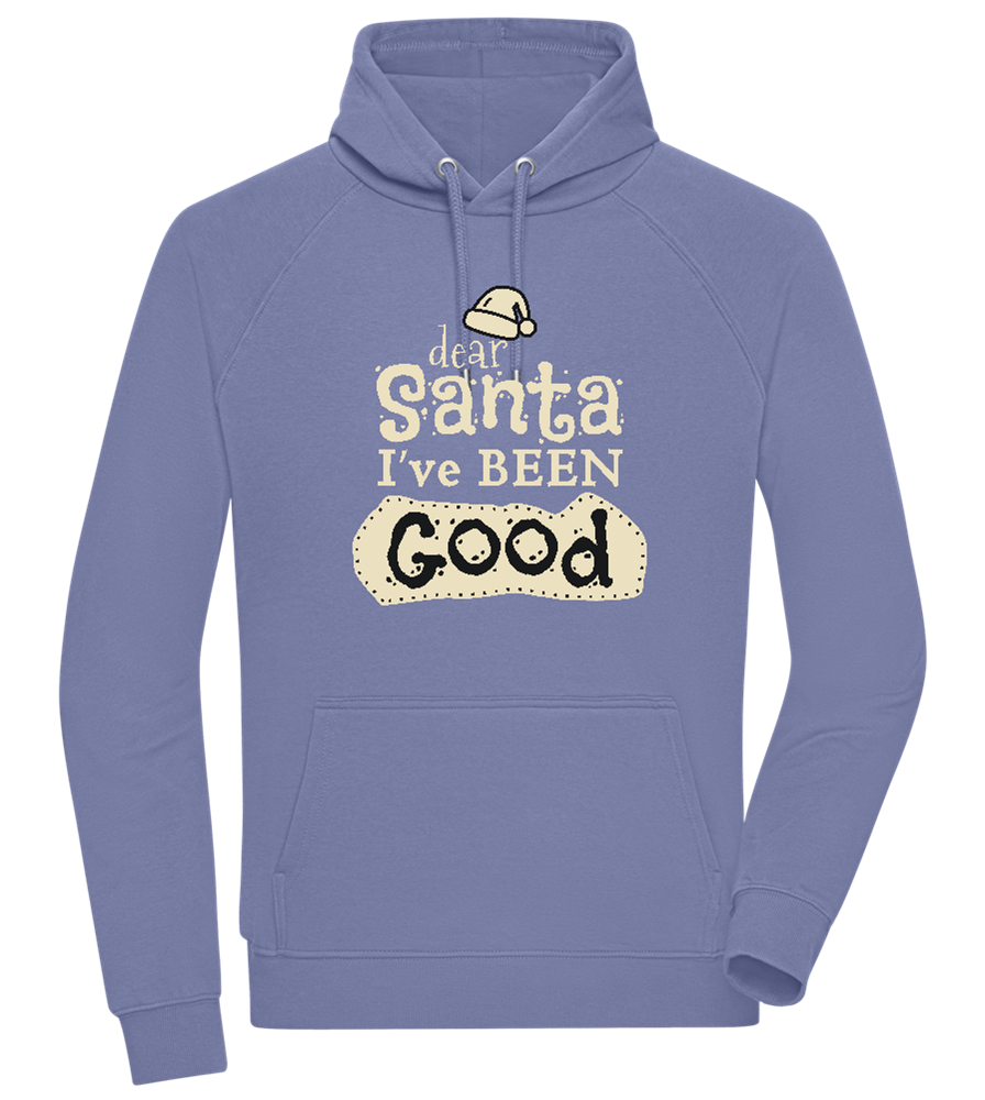 Dear Santa I've Been Good Design - Comfort unisex hoodie BLUE front