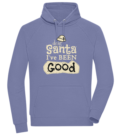 Dear Santa I've Been Good Design - Comfort unisex hoodie BLUE front