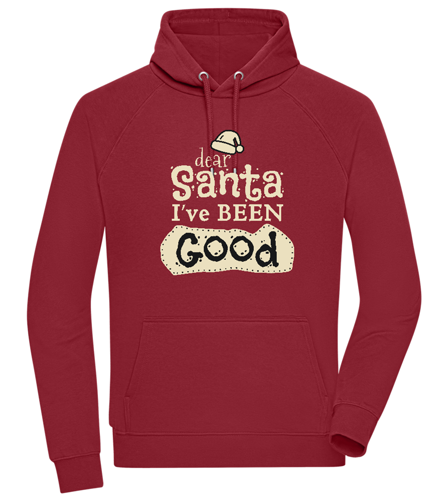 Dear Santa I've Been Good Design - Comfort unisex hoodie BORDEAUX front
