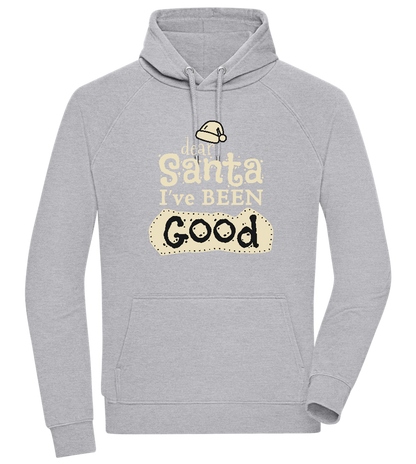 Dear Santa I've Been Good Design - Comfort unisex hoodie ORION GREY II front