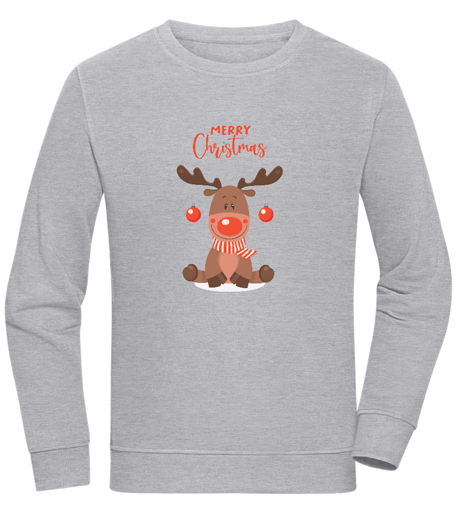 Merry Christmas Deer Design - Comfort unisex sweater ORION GREY II front