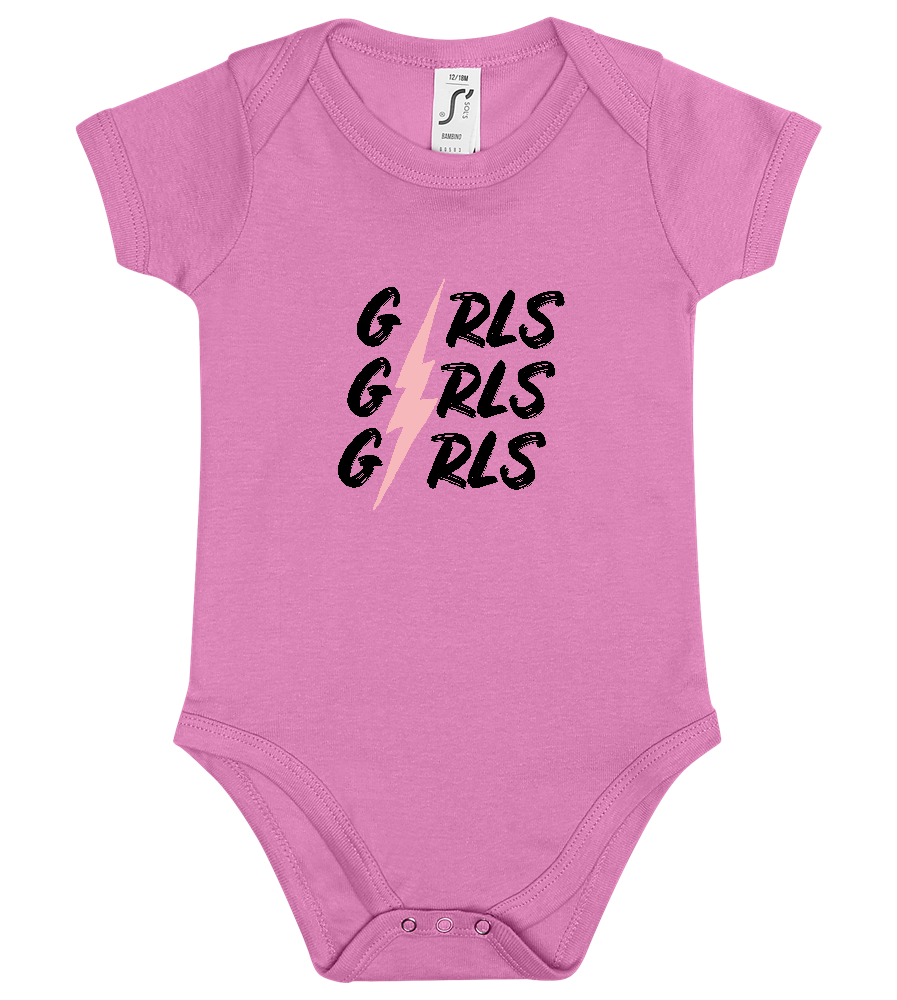 Bolt Girl Design - Baby bodysuit_PINK ORCHID_front