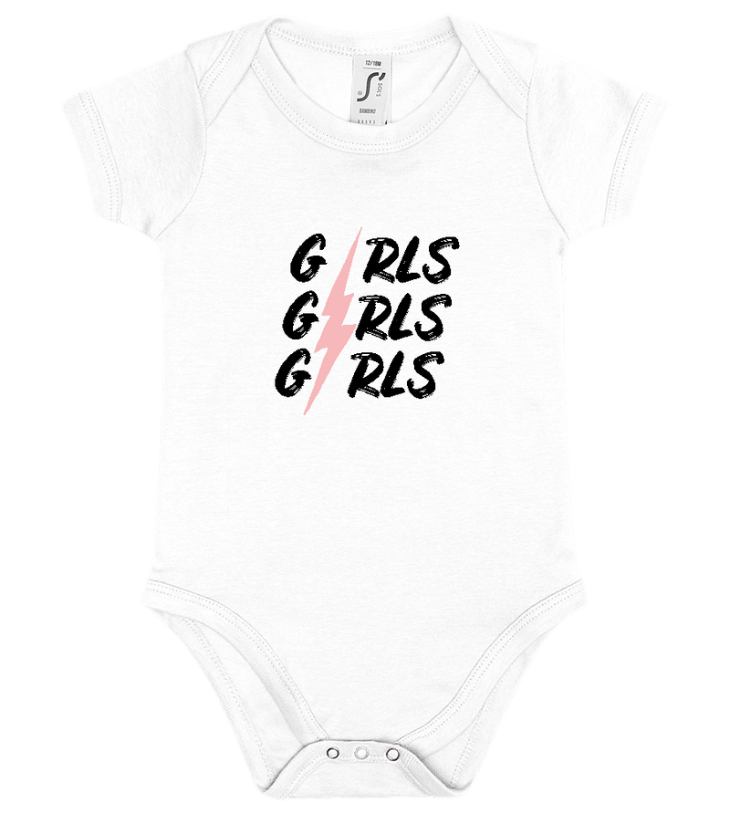 Bolt Girl Design - Baby bodysuit_WHITE_front